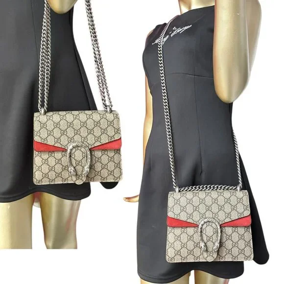 GUCCI GG Supreme Coated Canvas Dionysus Chain Bag